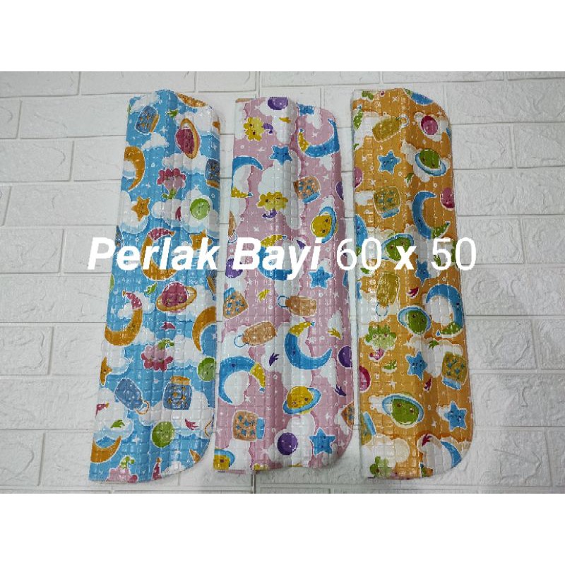 Alas Ompol Bayi Perlak Karet Waterproof Anti Tembus Air 70 x 70 Dan 55 x 60