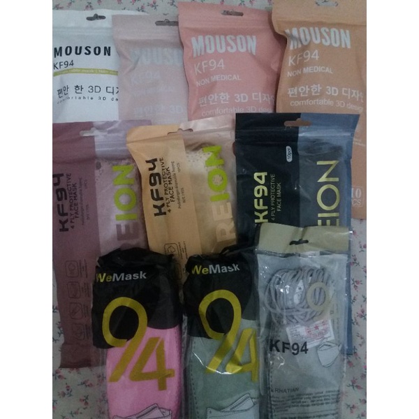 Masker KN94 evo 4D Wemask, Mouson, Careion