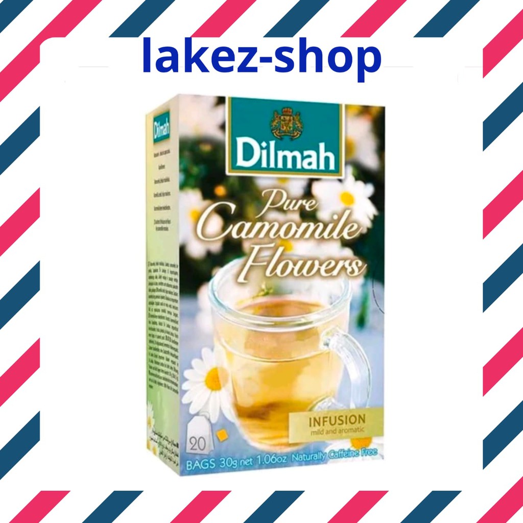 Dilmah Pure Camomile Flowers - Naturally Caffein Free - Tea Bags