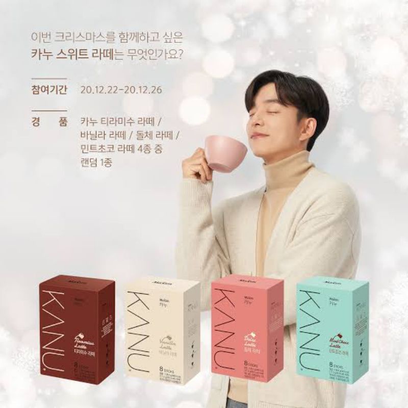 Kanu Maxim Coffee Korea Tiramisu Mint Choco Latte