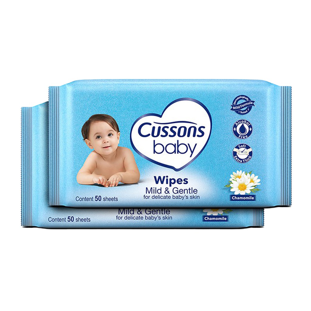 Cussons Baby Mild &amp; Gentle Wipes Tissue Basah Buy 1 Get 1 Free