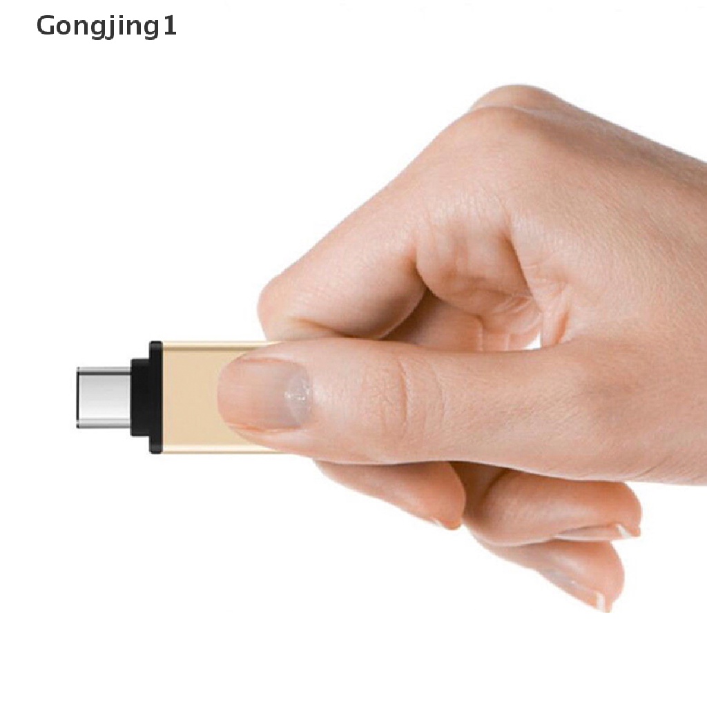 Gongjing1 Adapter Konverter OTG USB Tipe-C Ke USB-A 3.0 Female 3.1 Untuk Mac Nexus 5X 6P