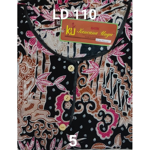 Daster Kencana Ungu Plisir K3 label coklat-94