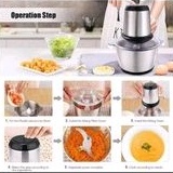 chopper Blender Daging Serbaguna Meat Grinder Stainless steel 2L Pengiling Daging Elektrik