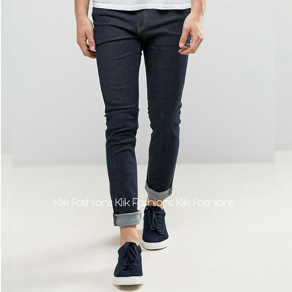 Klikfashions Celana Jeans Denim Hitam Sobek Daftar Harga 