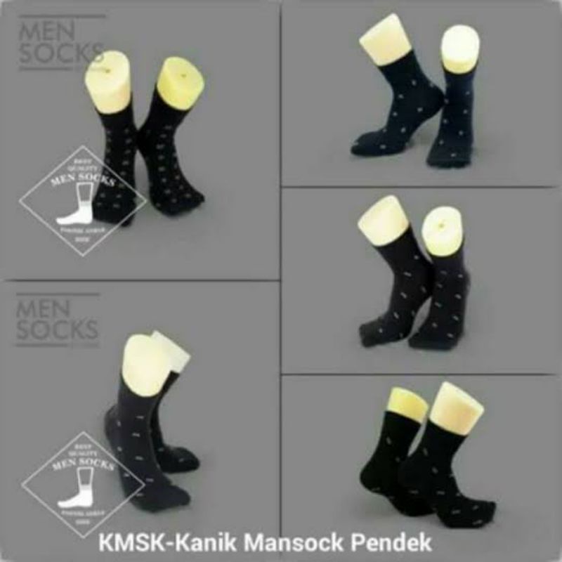 Kaos Kaki Pria Formal Kantor by Kanik Mensock Pendek Semata Kaki (Anklesock)