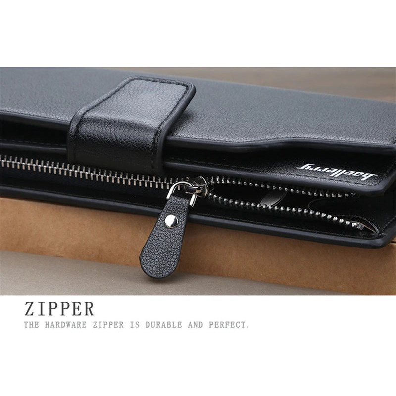 Dompet Kulit Import Unisex Panjang Wanita Bisa Pria Baellerry Original Banyak Slot