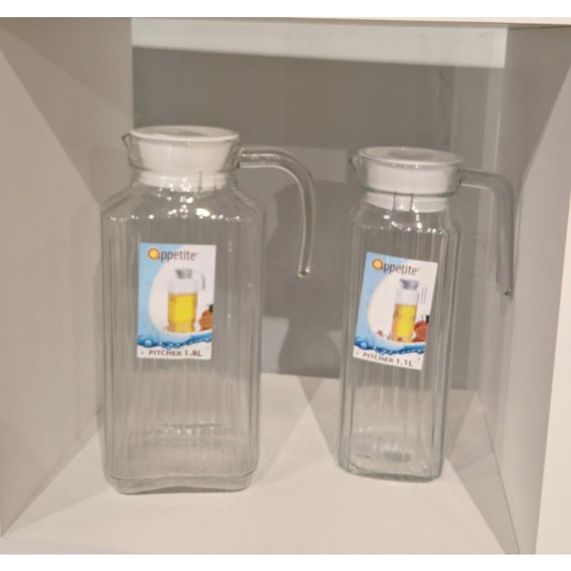 

Piscoklegit_ Pitcher Kaca Oppetite 1,1L Dan 1,8L