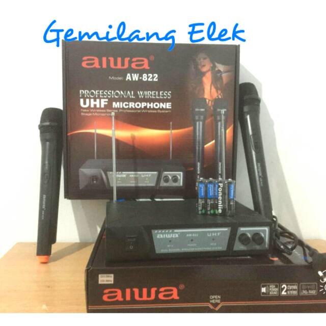 Mic Wireless AIWA AW-822