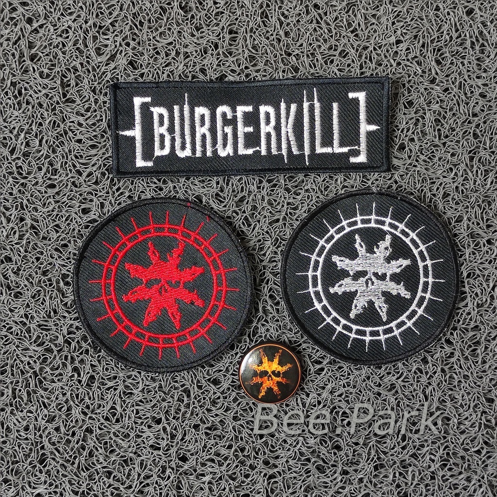 BACKPATCH BACK PATCH SATU SET  EMBLEM BORDIR BURGERKILL