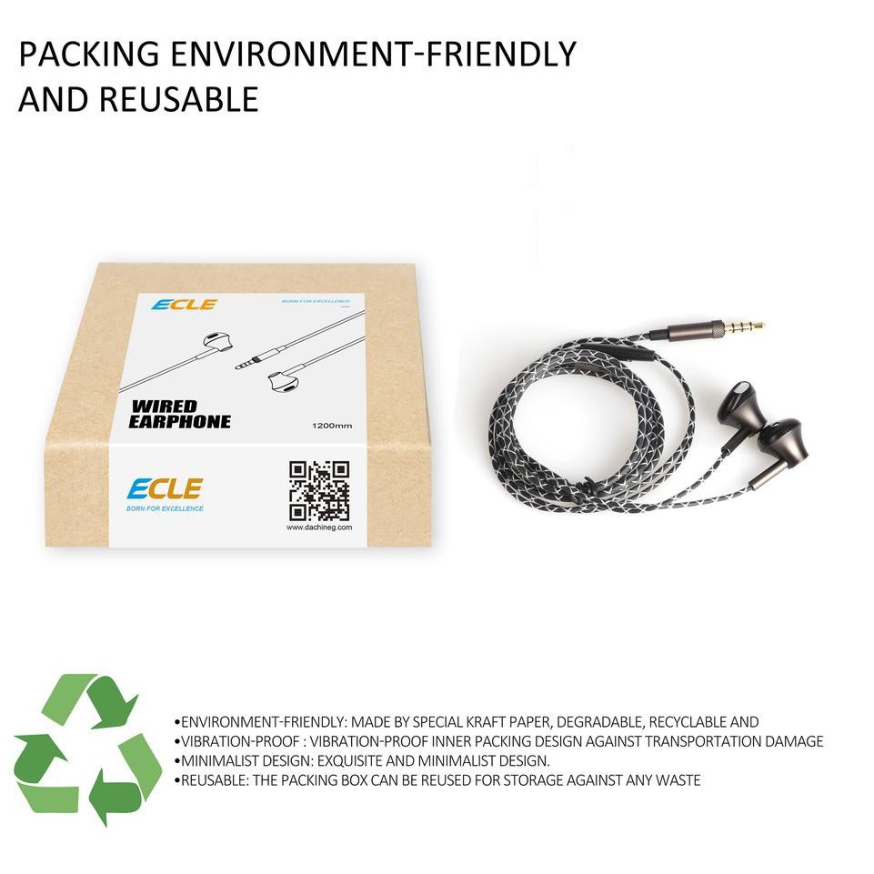 ❆ ECLE Original Earphone suara 4D Super Bass Stereo ➣