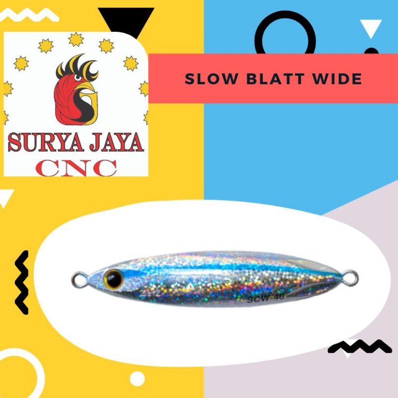 Cetakan Metal Jig SLOW BLATT WIDE 150,200,250,300 Gram