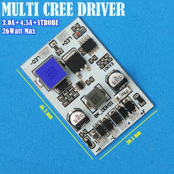 Driver Led Cree XHP70 6V XHP-70 IN.8V-32V