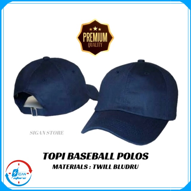 Topi Pria Polos Baseball  / Topi Distro Baseball Navy