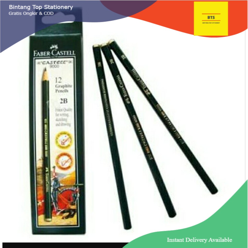 

[BTS] Pensil 2B FABER CASTELL 12pcs (Asli / Original)