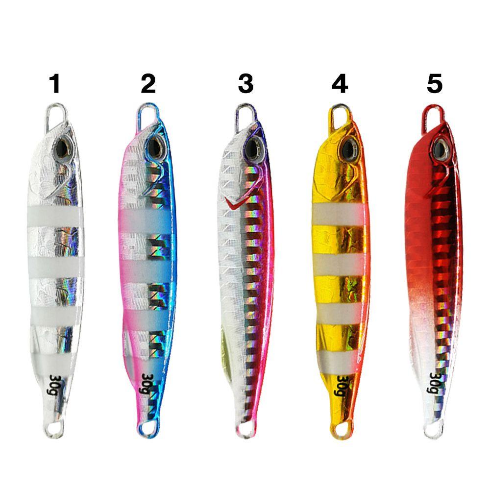 Preva 2pcs Logam Umpan Pancing Kait Ganda Tenggelam Ikan Kecil Warna-Warni Memimpin Pengecoran