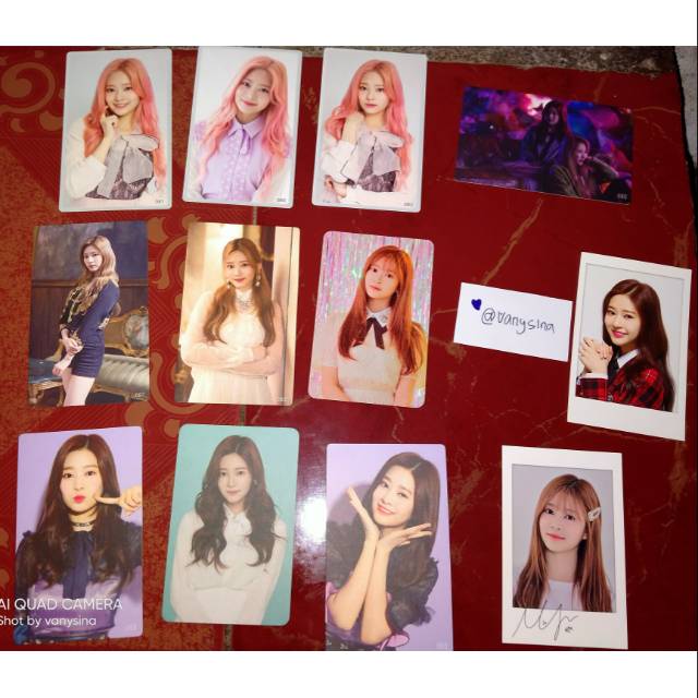 Photocard polaroid IZ*ONE Kim Minju fankit eom sukito vampire secret time