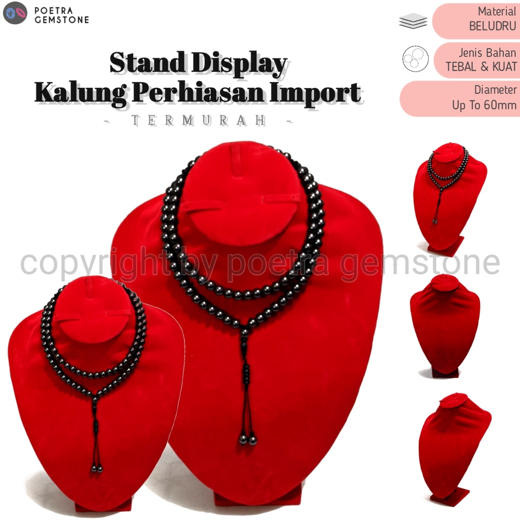 Stand Display Kalung Perhiasan Manekin Patung Leher Pajangan Display Kalung