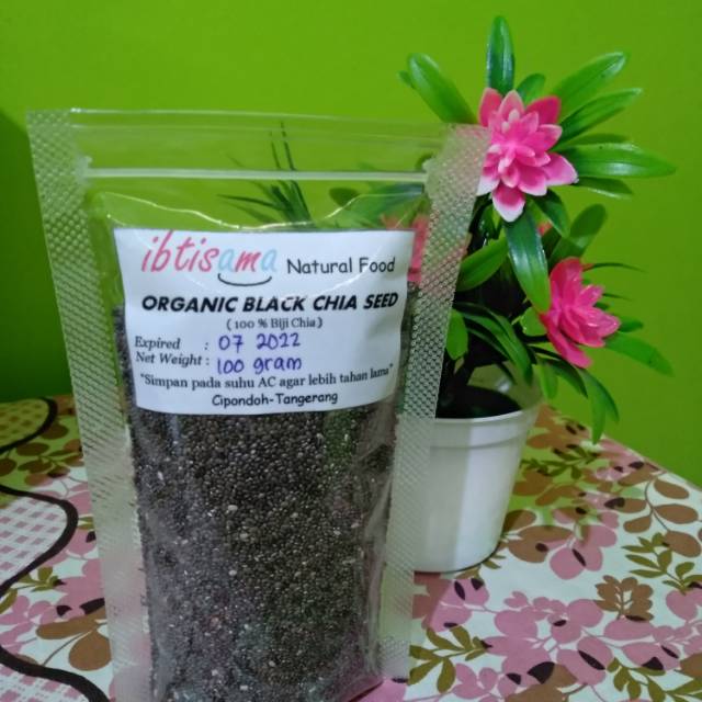 

Organic Black Chia Seed Mexico - Biji Chia Hitam Organik - 100 gr