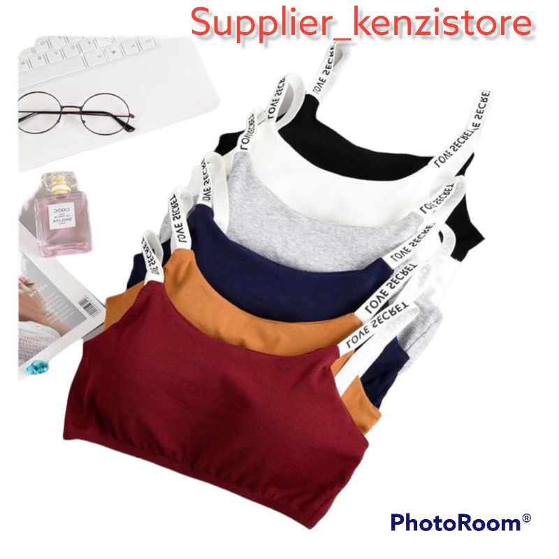 Supplier_kenzistore - Sport Bra Wanita Sexy Love Secret Pakaian Dalam Gym BH Workout Fashion Korea