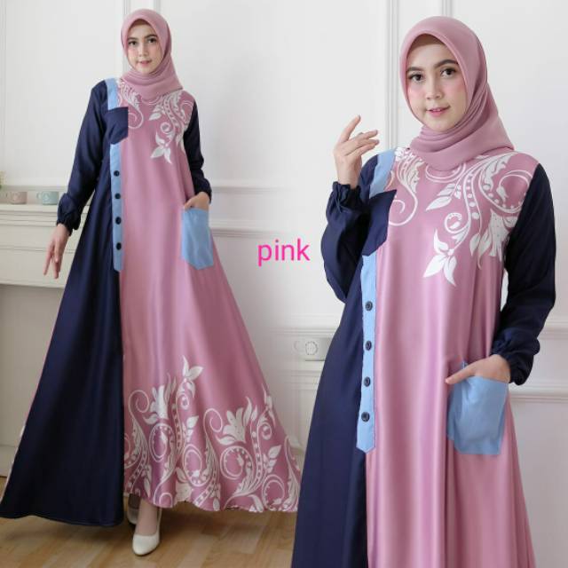 Gamis dress maxi CANTIKA syari REAL PIC