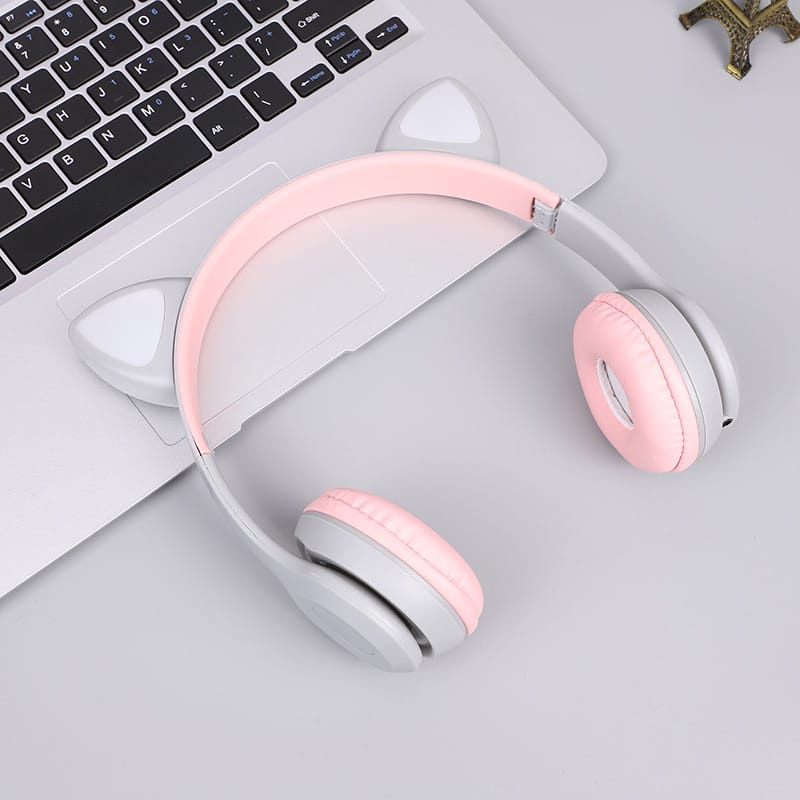 Headphone Kucing Led Murah