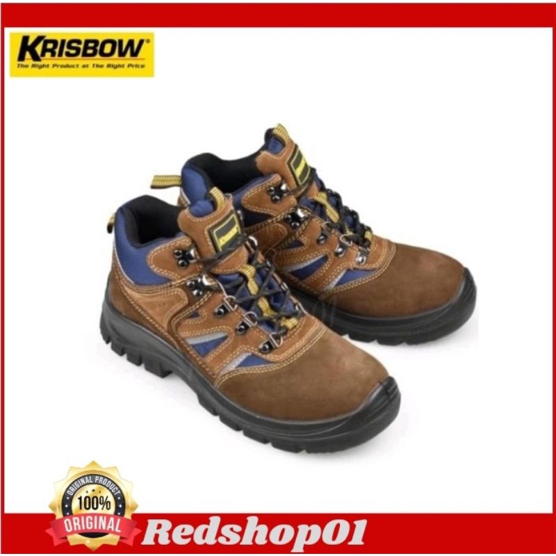 Krisbow Sepatu safety/Safety Shoes Prince 6 Inch/Sepatu Besi/Sepatu Proyek/Kerja