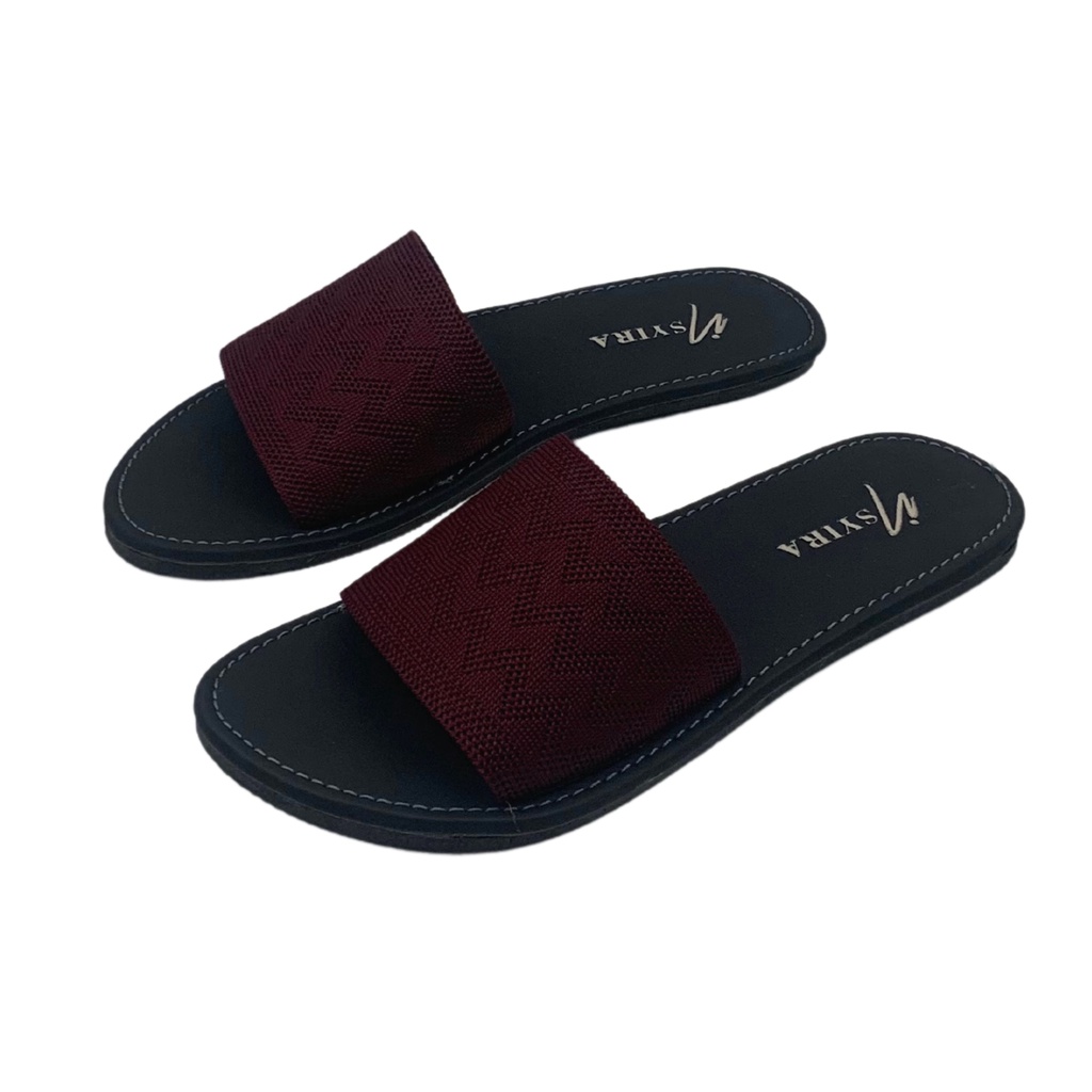 Insyira - Sandal Wanita Halda / Sandal Selop Wanita Non Slip / Sandal Rajut Import