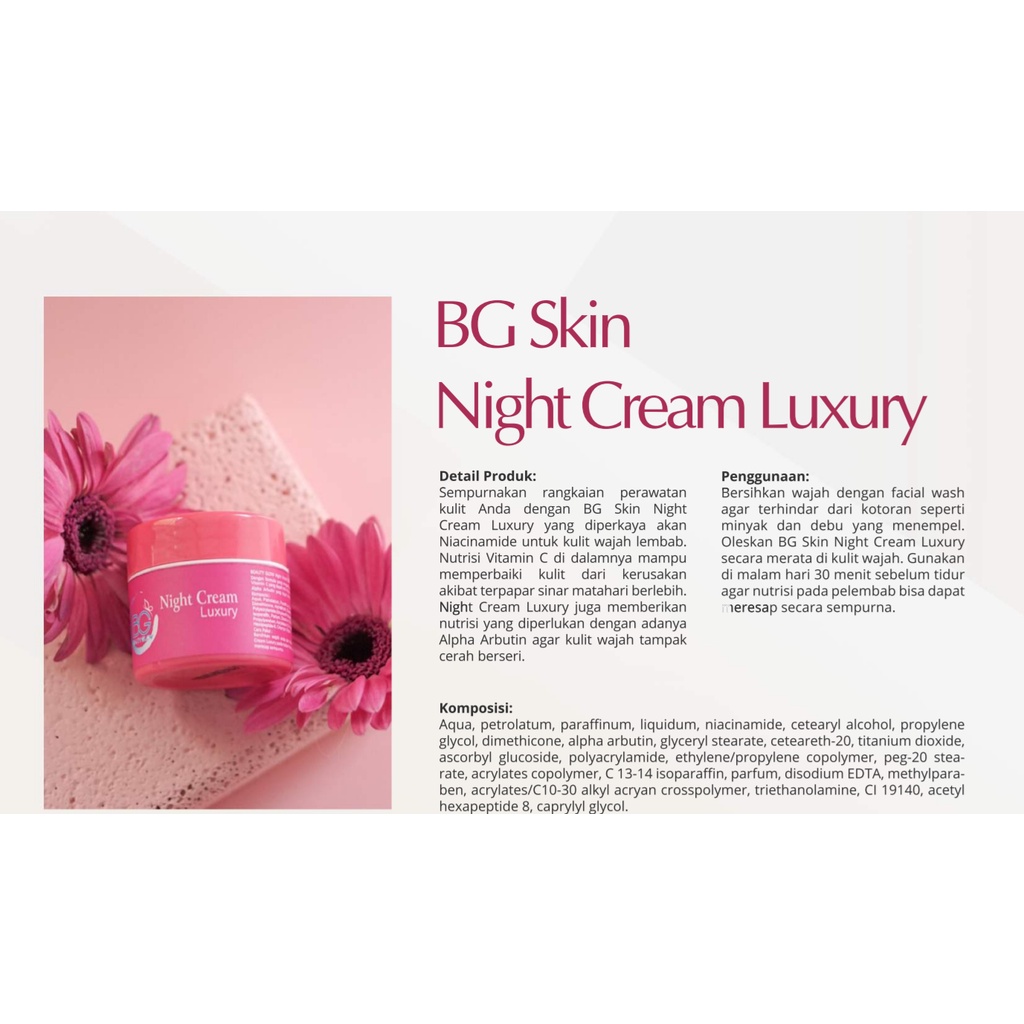 BG SKIN - NIGHT CREAM LUXURY