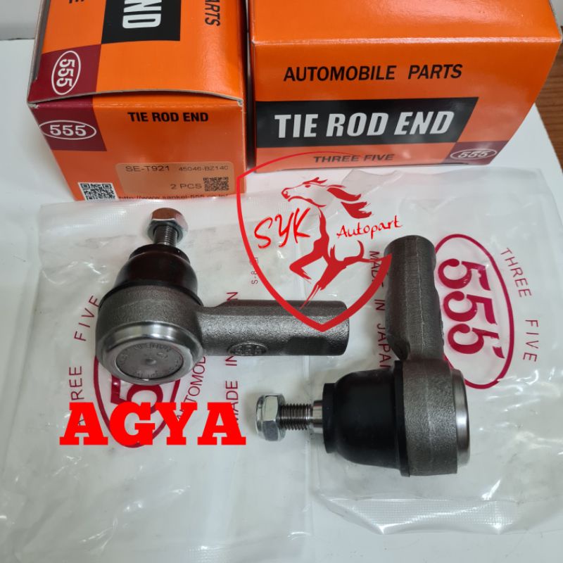 TIE ROD AGYA/AYLA 555 SE-T921(45046-BZ140)harga per set @2pc