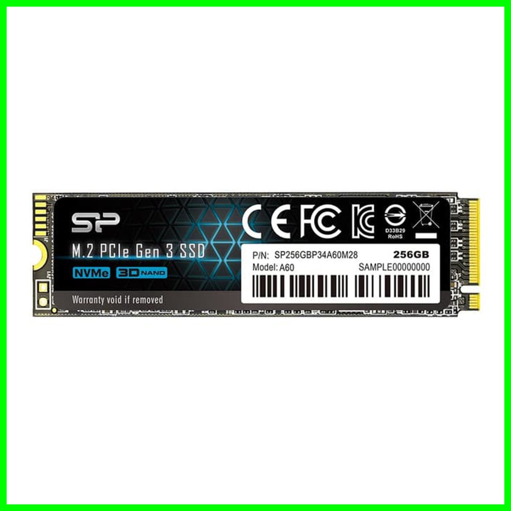 SSD Silicon Power A60 256GB M.2 Nvme 2280 PCIe Gen3x4