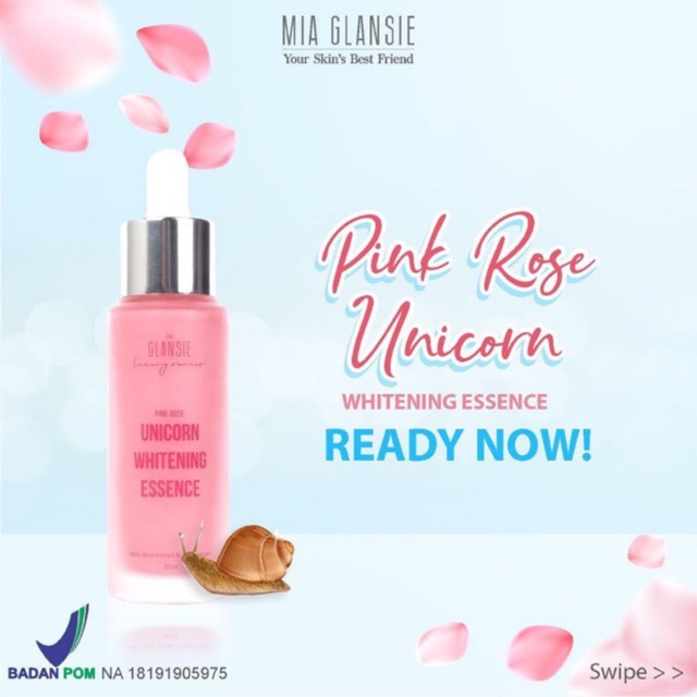 Serum Pink Rose Unicorn Mia Glansie