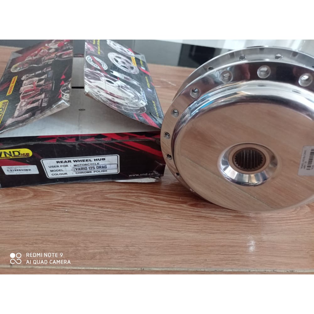 Tromol VND Vario 125 Drag belakang Chrome