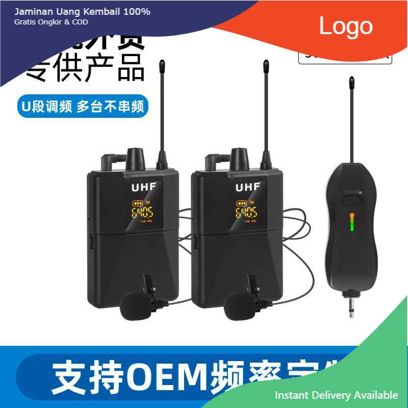 CV acecoris XTUGA UHF Mikrofon Nirkabel Lavalier Wireless 2 Transmitter - AD-220