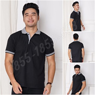  Kaos  Polo Unisex Hitam Kaos  Kerah  Poloshirt Polo 