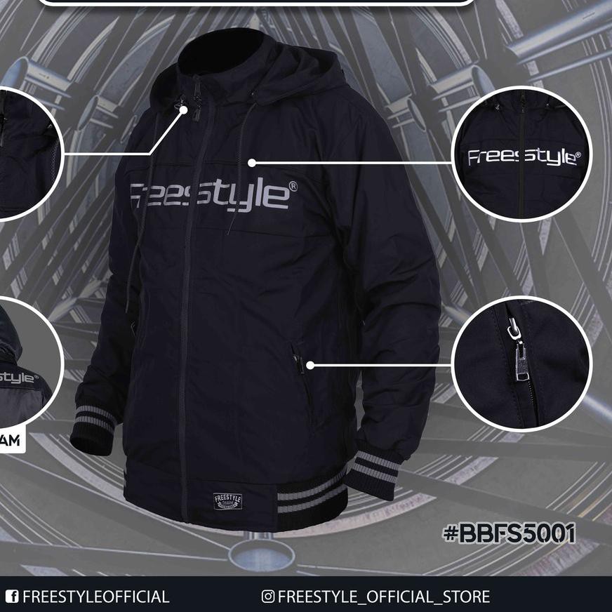 SS-701>> JAKET FREESTYLE OUTWEAR OUTDOOR PRIA WATERPROOF SPORTY JAKET SEPEDA PRIA BOLAK BALIK BB ##