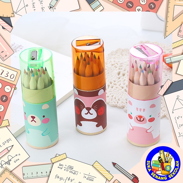

Peraut Dan Pensil Warna Set 12 Mini S7009