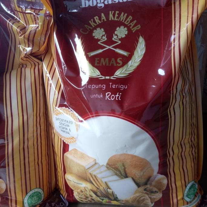 

Tepung Terigu Cakra Kembar Emas Roti 5kg