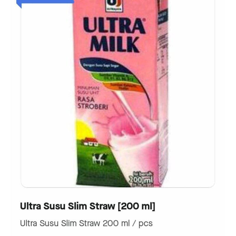 

Ultra Susu Slim Straw 200ml