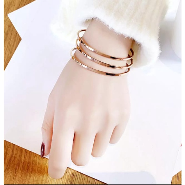 GELANG KERONCONG ASLI TITANIUM 1 SET ISI 3 PCS