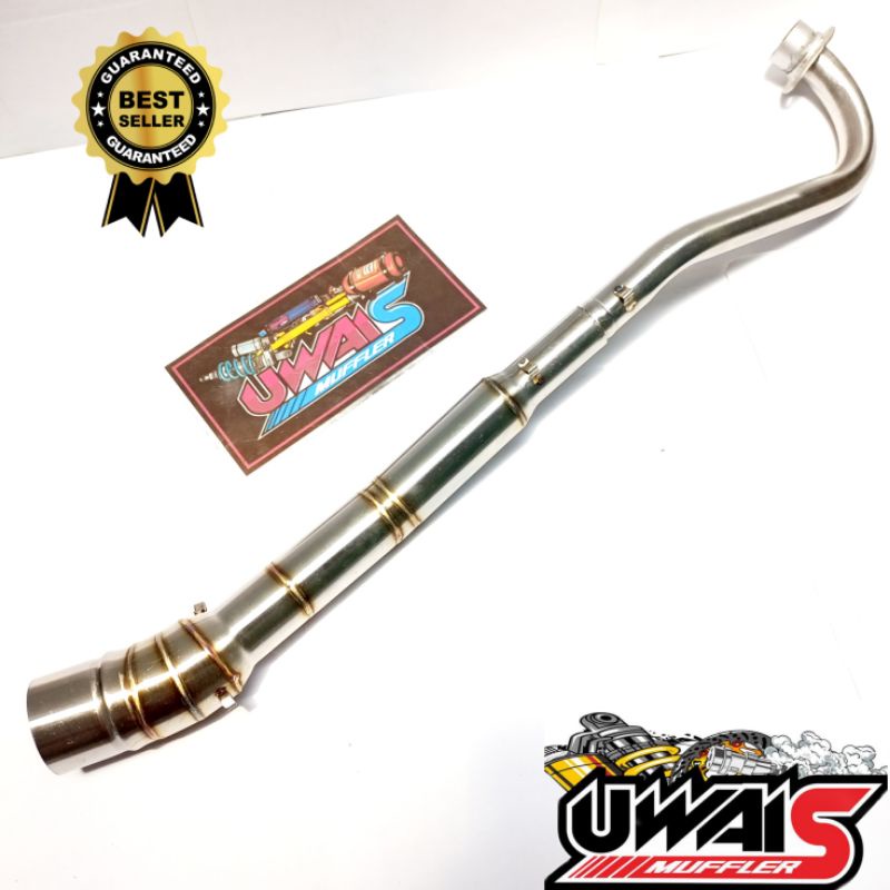 LEHER KNALPOT SUPRA X 125 SUPRA X SUPRA FIT X REVO ABSOLUTE KHARISMA BLADE LEHERAN KNALPOT HONDA INL