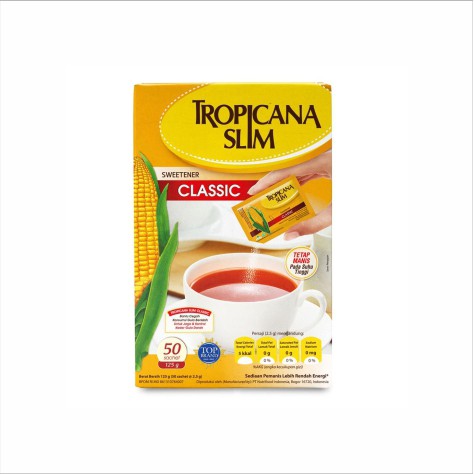 TROPICANA SLIM CLASSIC 50 SACHET - GULA RENDAH KALORI