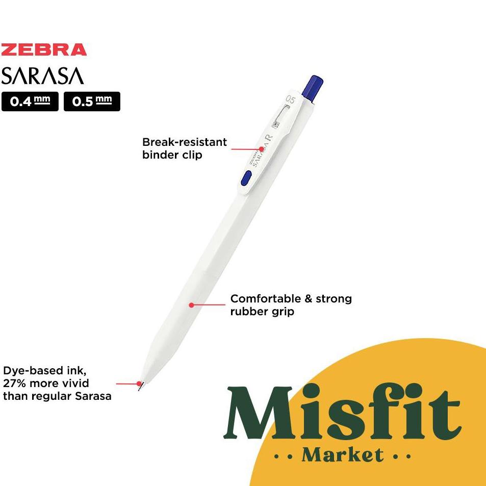 

MurMer // WnS Zebra Sarasa R Series Gel Pen 0.4 0.5 mm //Promo@harian