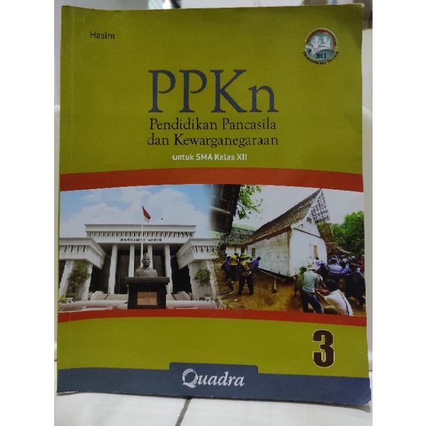 [Preloved/Bekas] PPKn untuk SMA Kelas XII - Penerbit Quadra