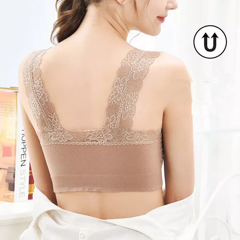 Alibaba1688 Bra Wanita Bralette Backless Pakaian Dalam Wanita Tanpa Kawat Import