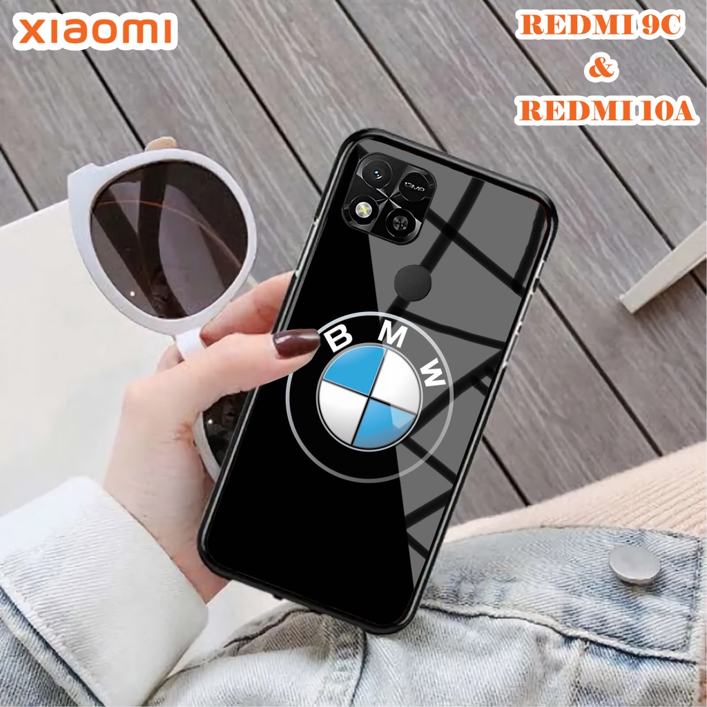 Softcase Glass Kaca REDMI 10A & REDMI 9C - Case Handphone REDMI 10A & REDMI 9C [T41].