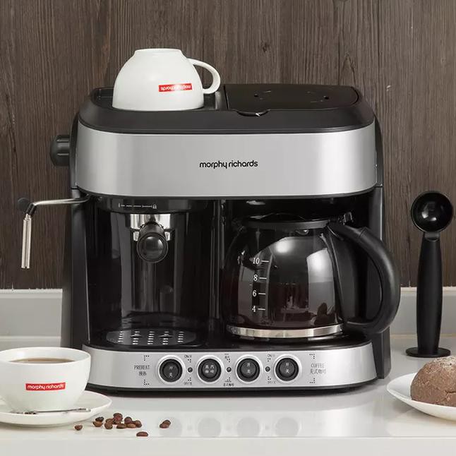 Morphy Richards MR4625 Semi-Automatic Two-in-One Coffee Maker 2in1 Mesin Kopi Espresso