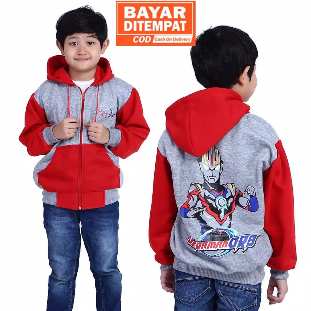 Jaket Anak Super H3R0 usia 2-10thn-bahan fleece tebal-Arshila_fashion