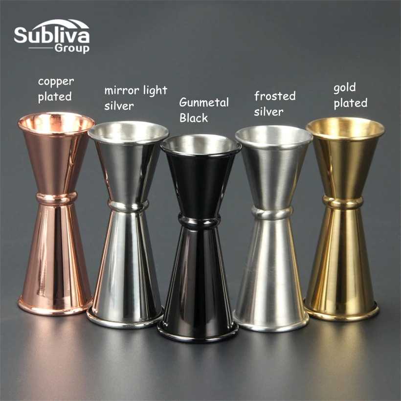 (BISA COD) RVOSTR Subliva Gelas Ukur Bartender Cocktail Measuring Jigger 20ml 40ml