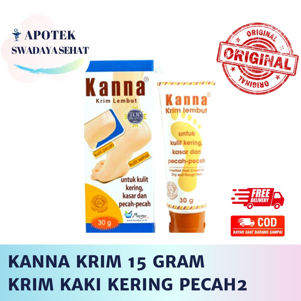 KANNA KRIM 30 Gr 15 GRAM - Kulit Kaki Kasar Kering Pecah - Pecah Cream Salep Kana